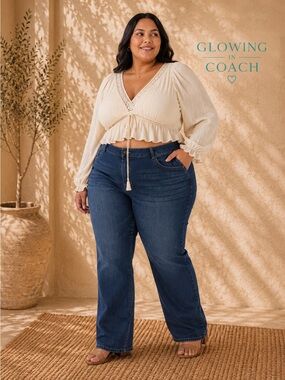 Halara Flex™ High Waisted Straight Leg Plus Size Jeans